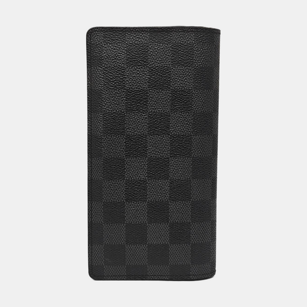 BRAZZA Damier Graphite Coated Canvas Black Wallet