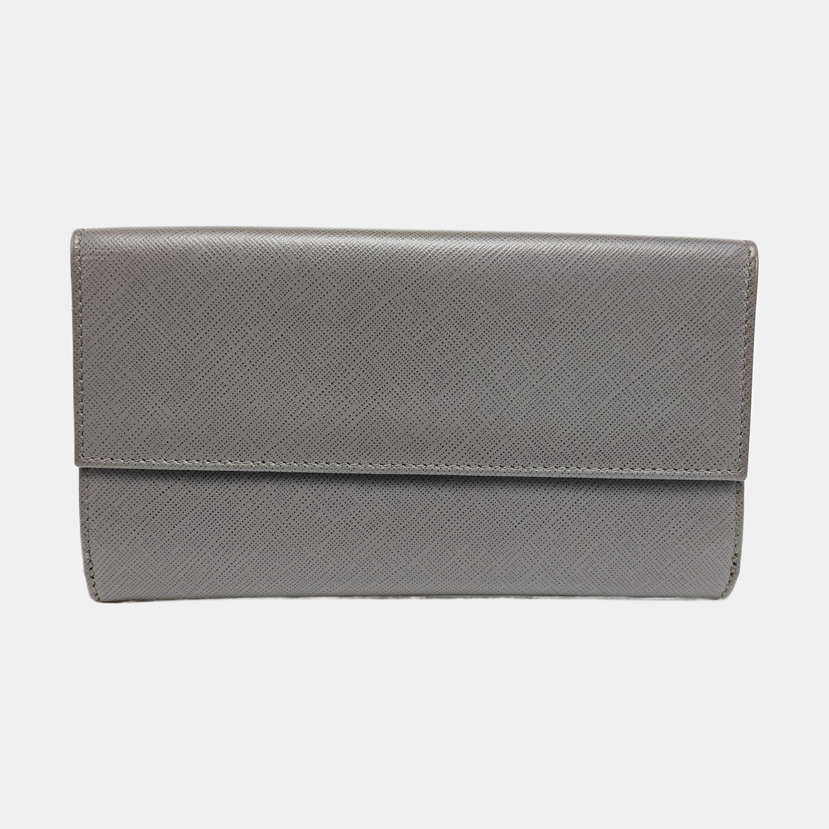 Ginny Calfskin Gray Wallet