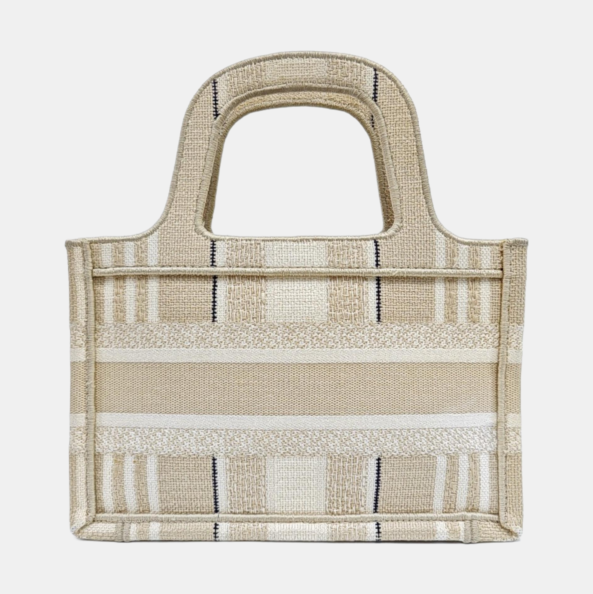 Book Tote Mini Canvas Beige