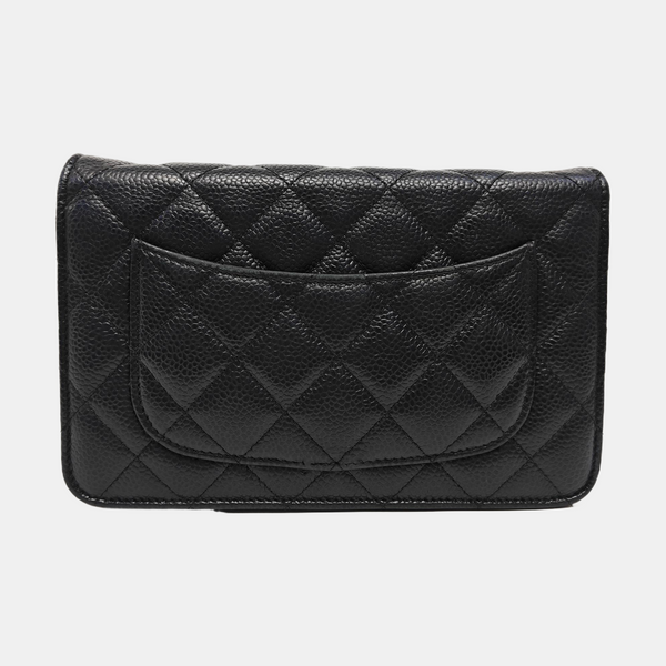 WOC Quilted Grained Calfskin Black