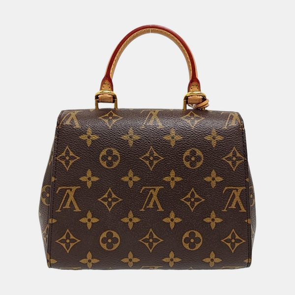CLUNY PM Monogram Coated Canvas Brown