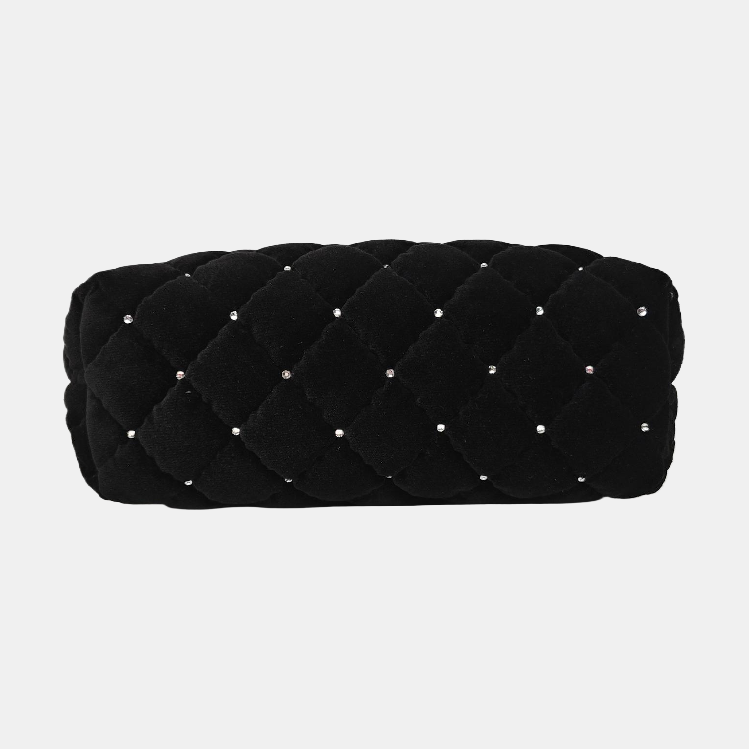 Quilted Velvet Black