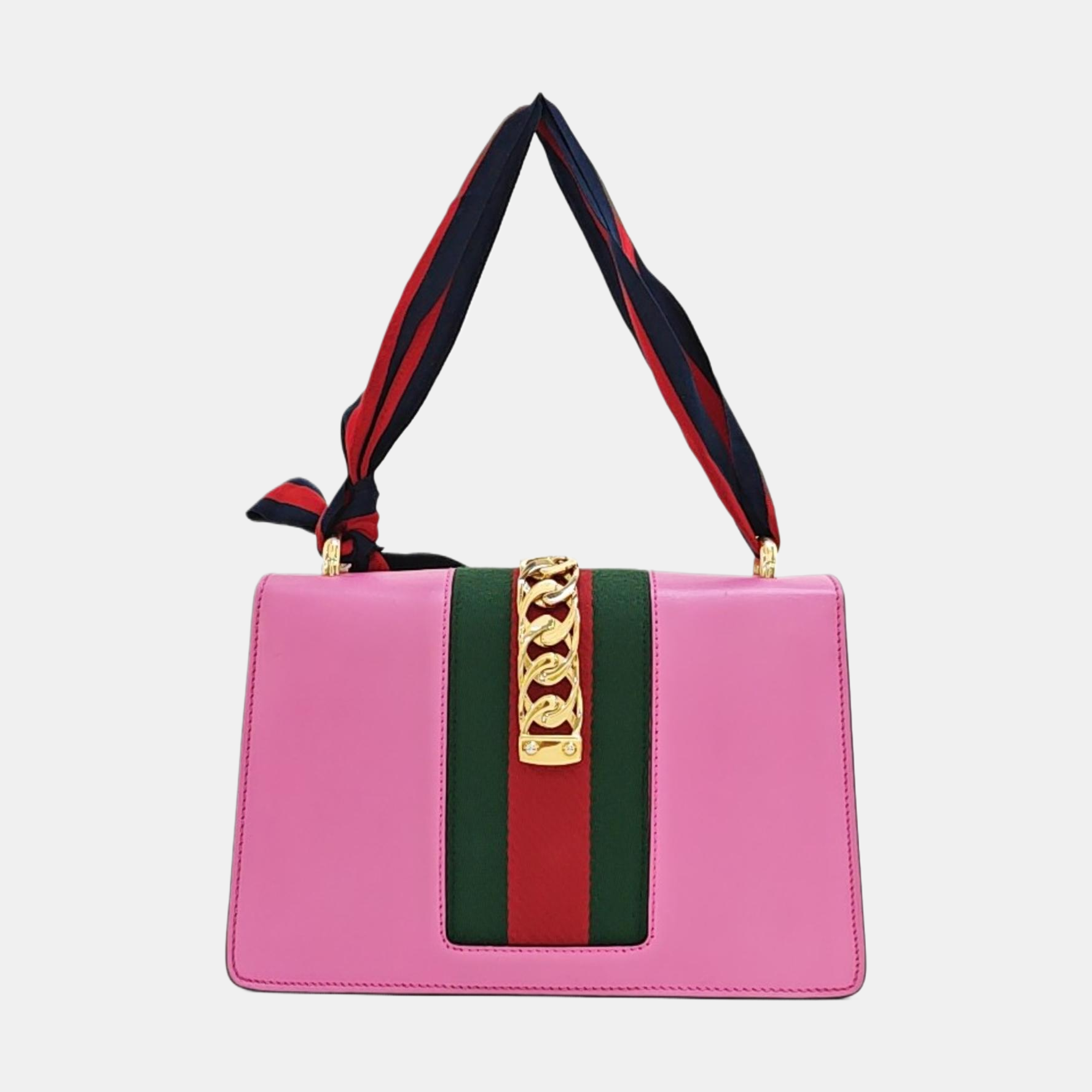 Authenticated pre-owned  Sylvie Small Calfskin Pink - Shoulder Bag at Looply