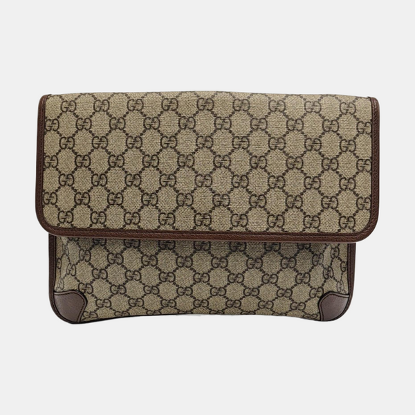 Neo Vintage Large Monogram Coated Canvas Brown