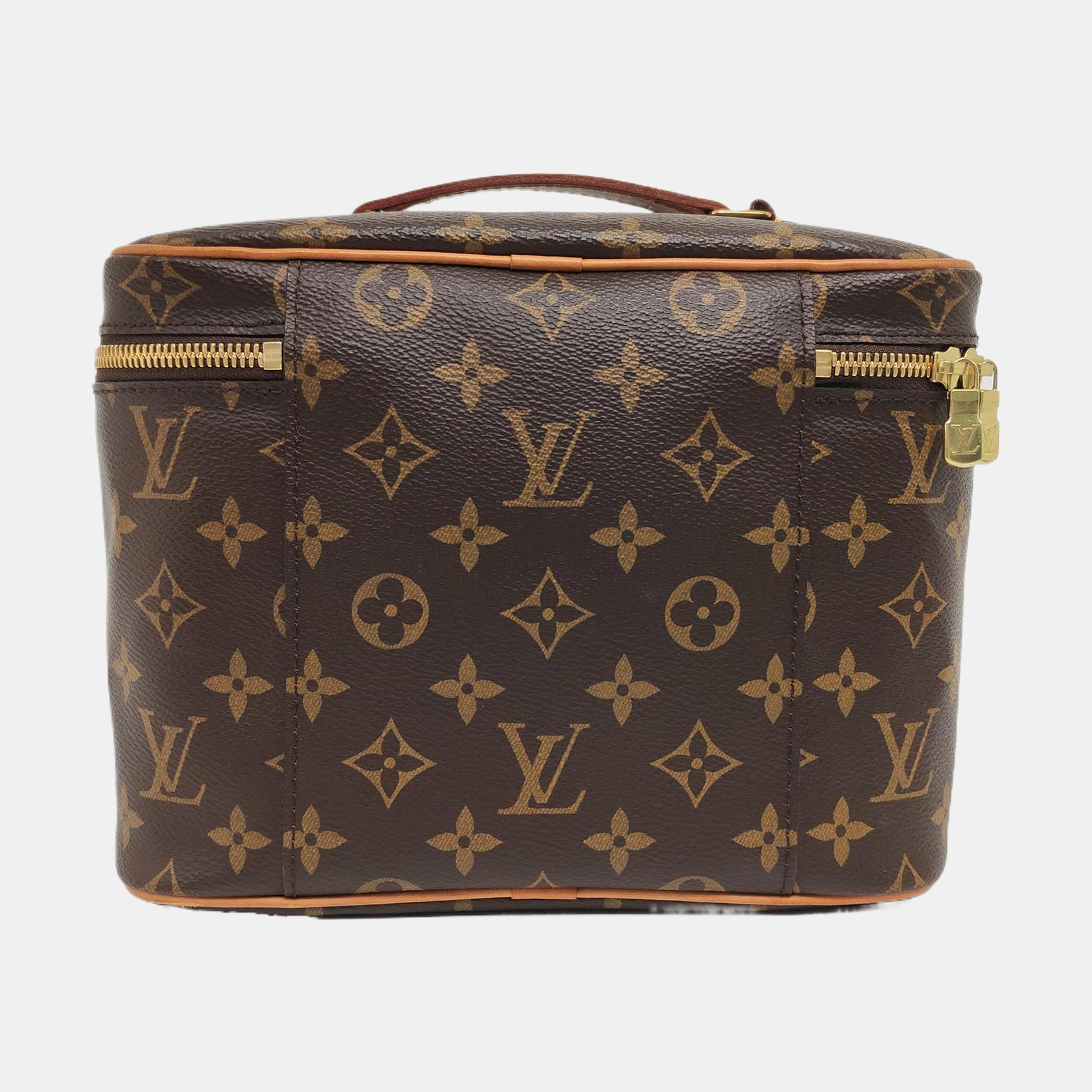 NICE BB Monogram Coated Canvas Brown