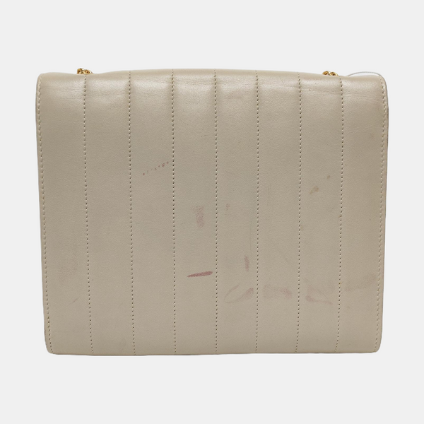 VICKY Quilted Lambskin Beige