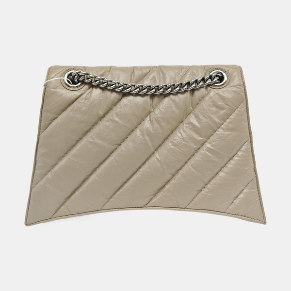 Crush Medium Quilted Calfskin Beige