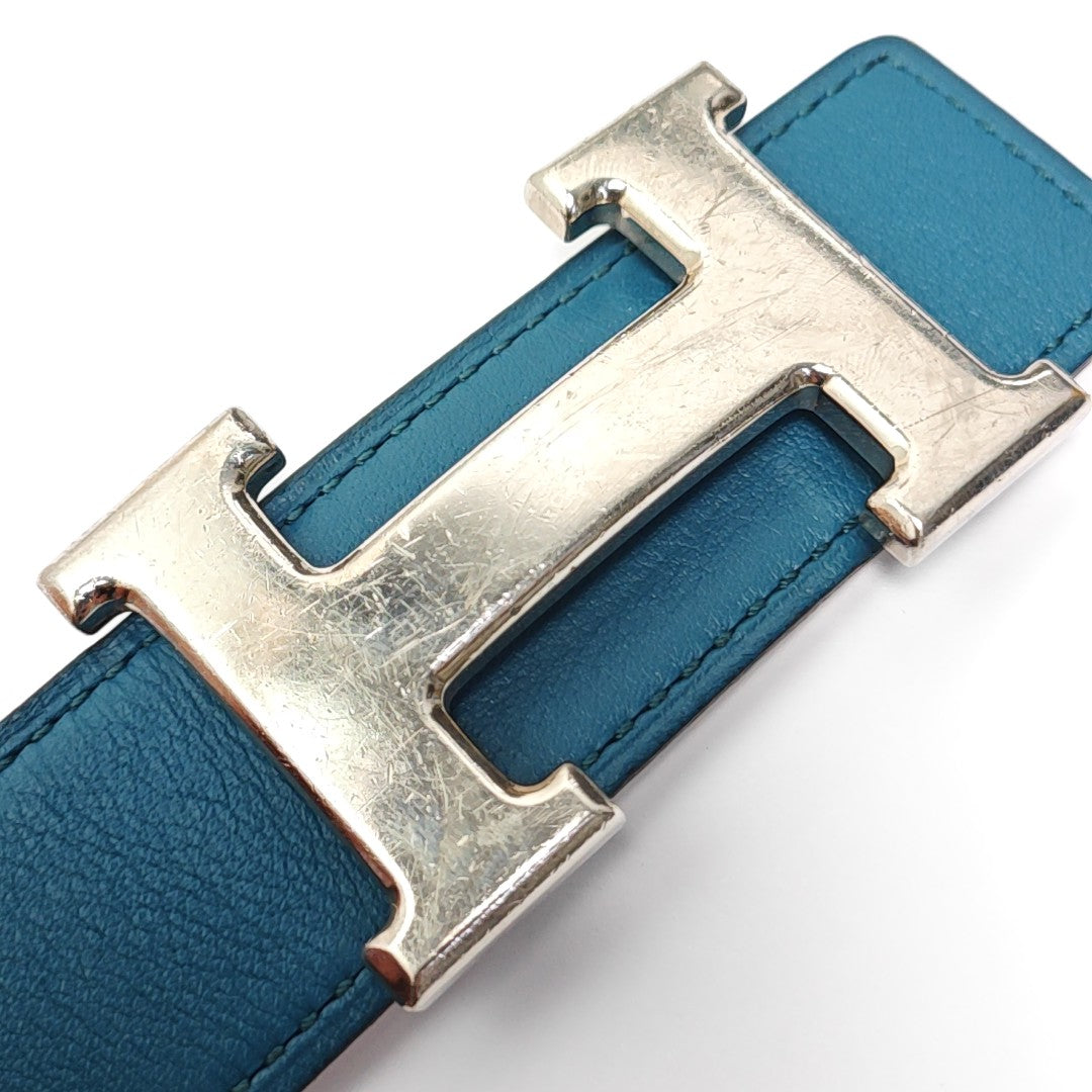 Leather Belt Blue