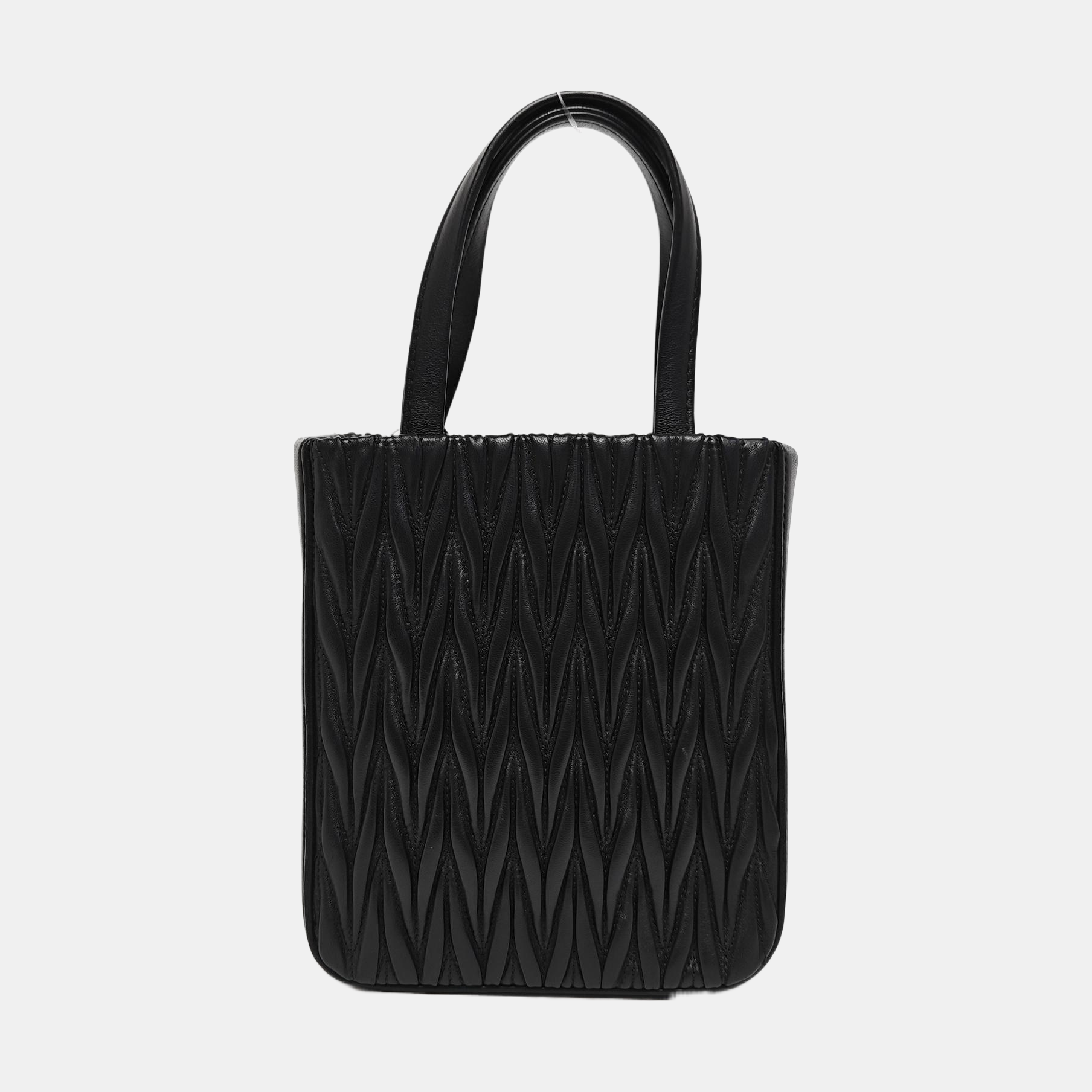 Matelassé Quilted Lambskin Black