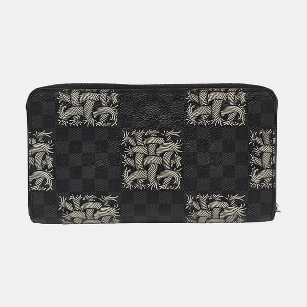 ZIPPY Damier Graphite Coated Canvas Black Wallet