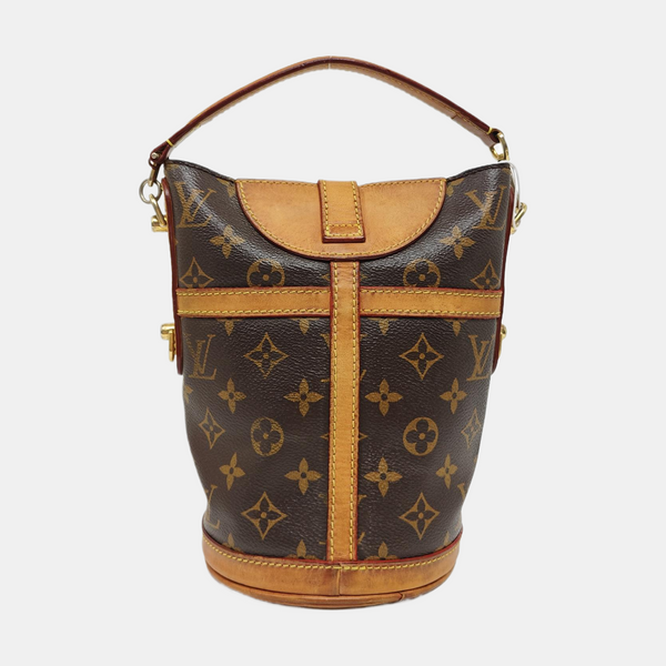 DUFFLE Monogram Coated Canvas Brown