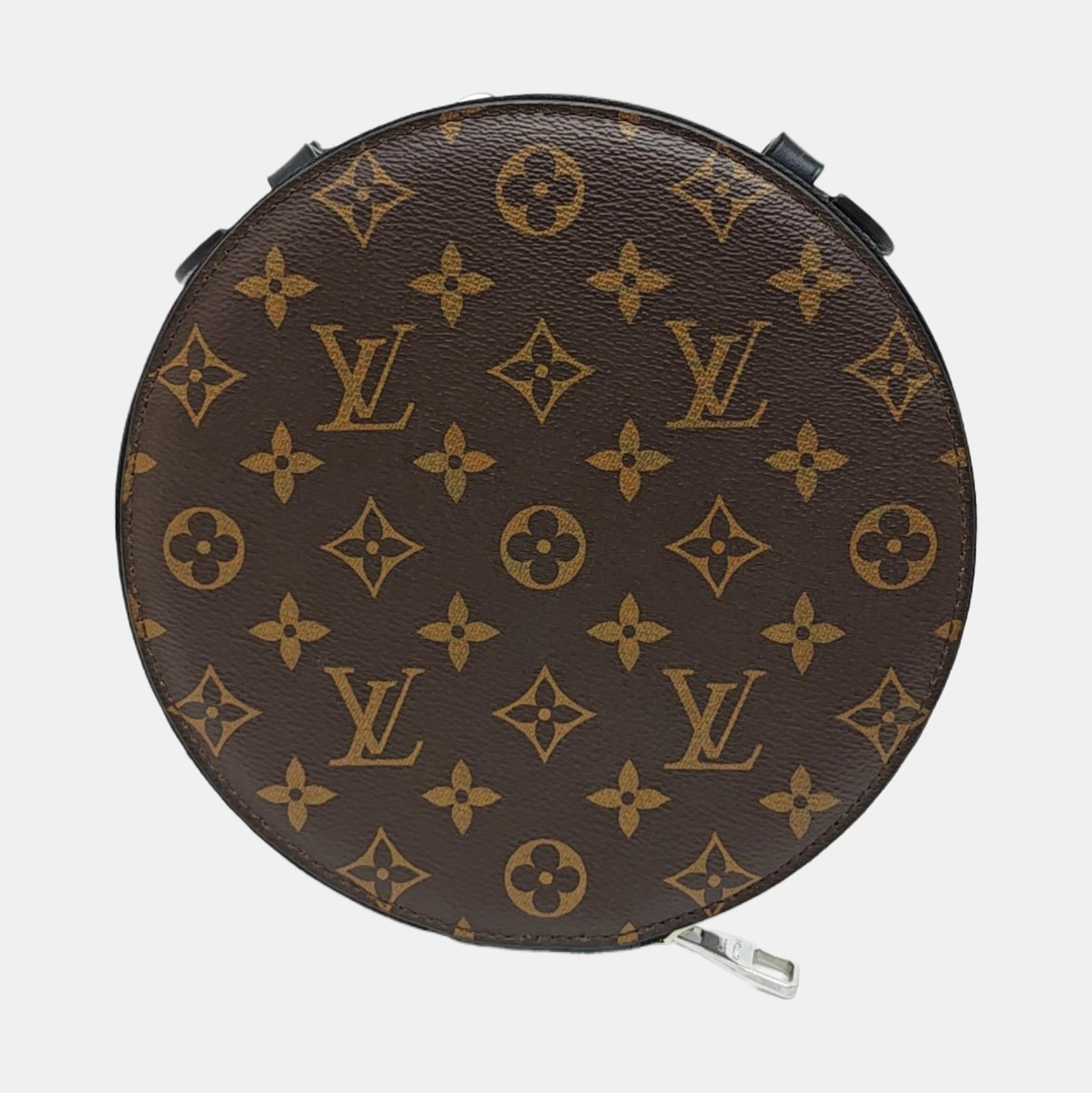 Monogram Coated Canvas Top Handle Bag Brown