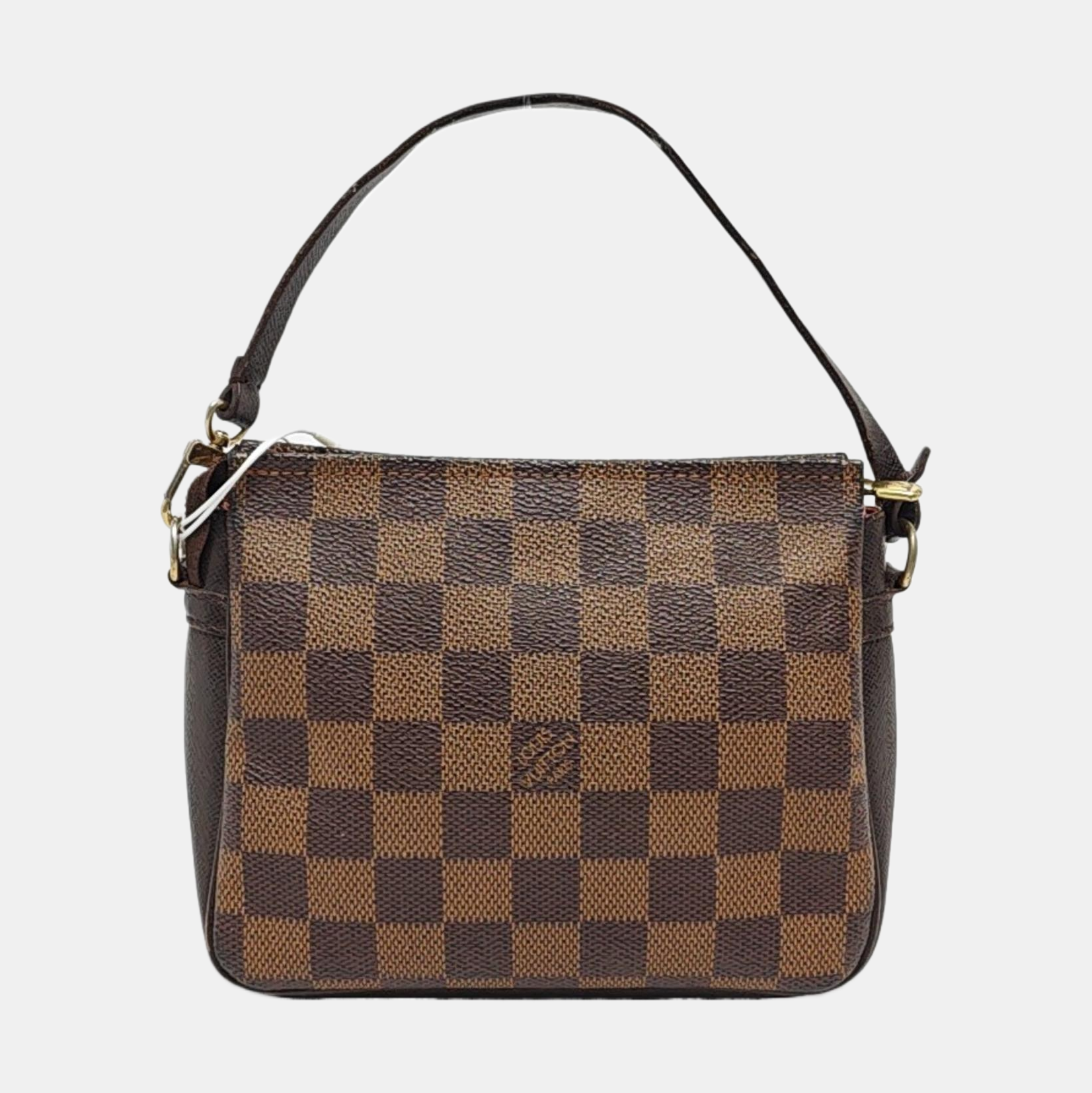 TROUSSE MAKE UP Damier Ebene Coated Canvas Brown
