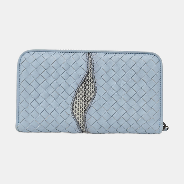 Lambskin Wallet Blue