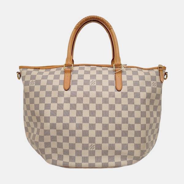 RIVIERA PM Damier Azur Coated Canvas White
