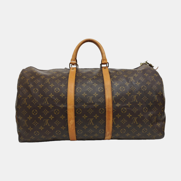 SAC SOUPLE 55 Monogram Coated Canvas Brown