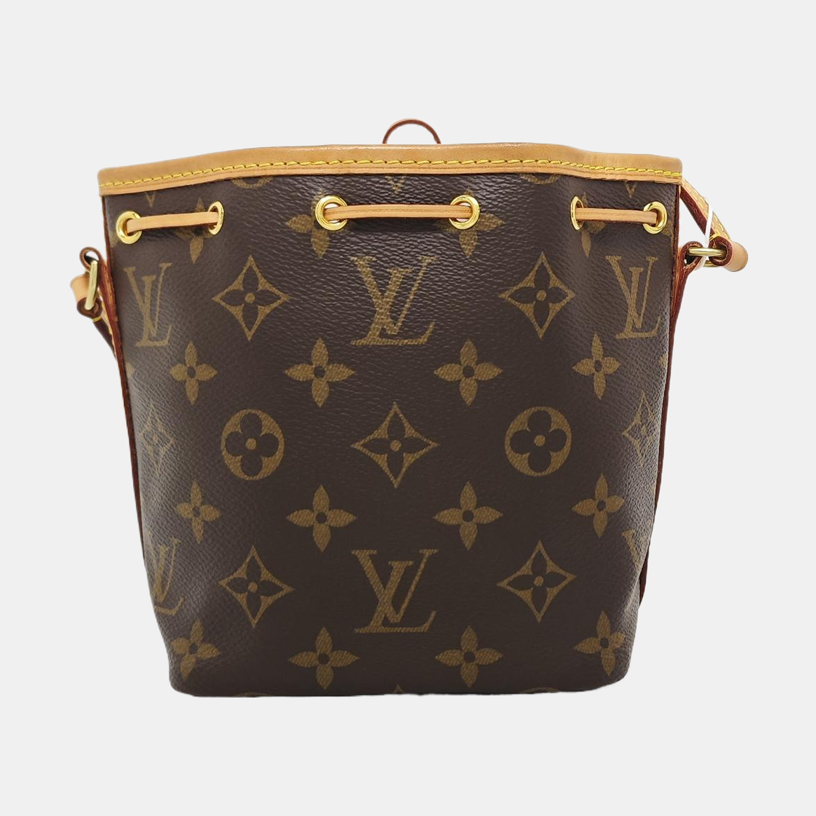 NÉONOÉ Nano Monogram Coated Canvas Brown