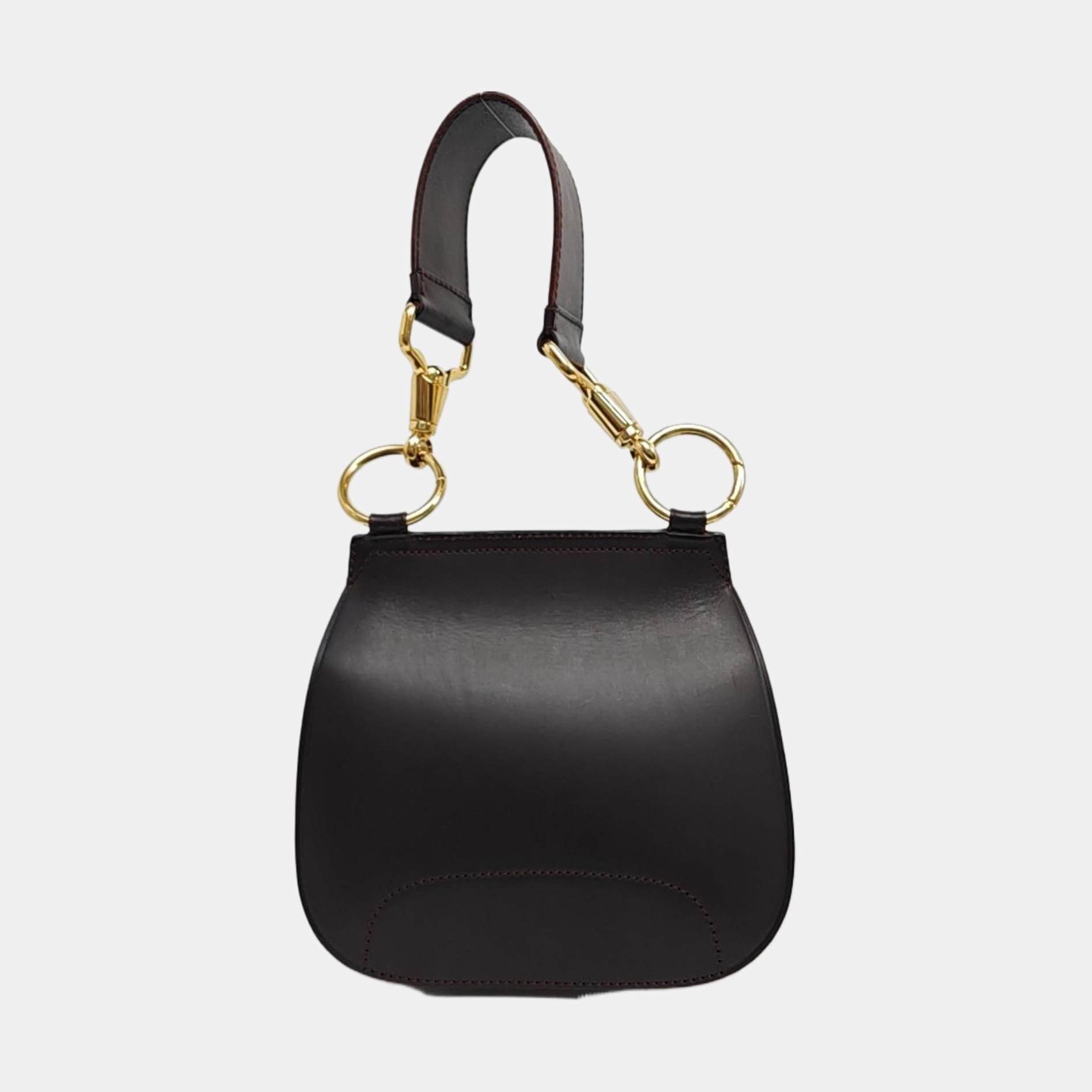 Calfskin Shoulder Bag Large Black