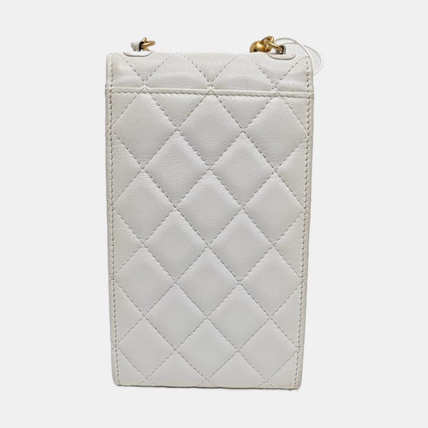 Quilted Calfskin White