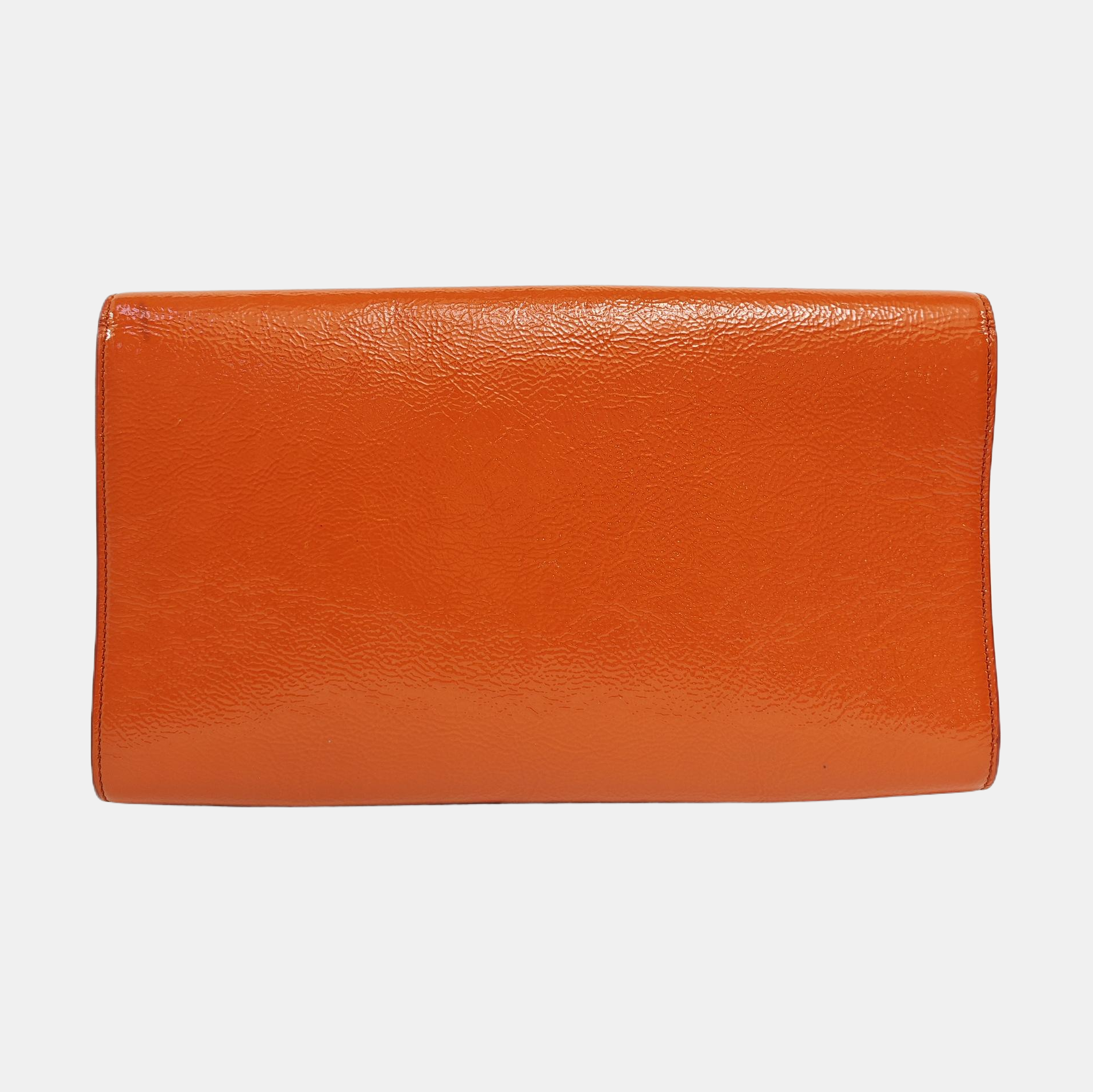 BELLE JOUR Quilted Patent Leather Orange