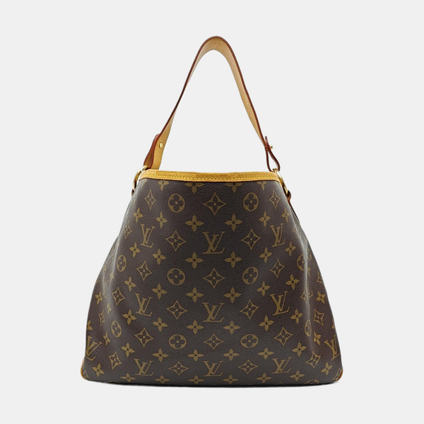 Monogram Coated Canvas Top Handle Bag Brown