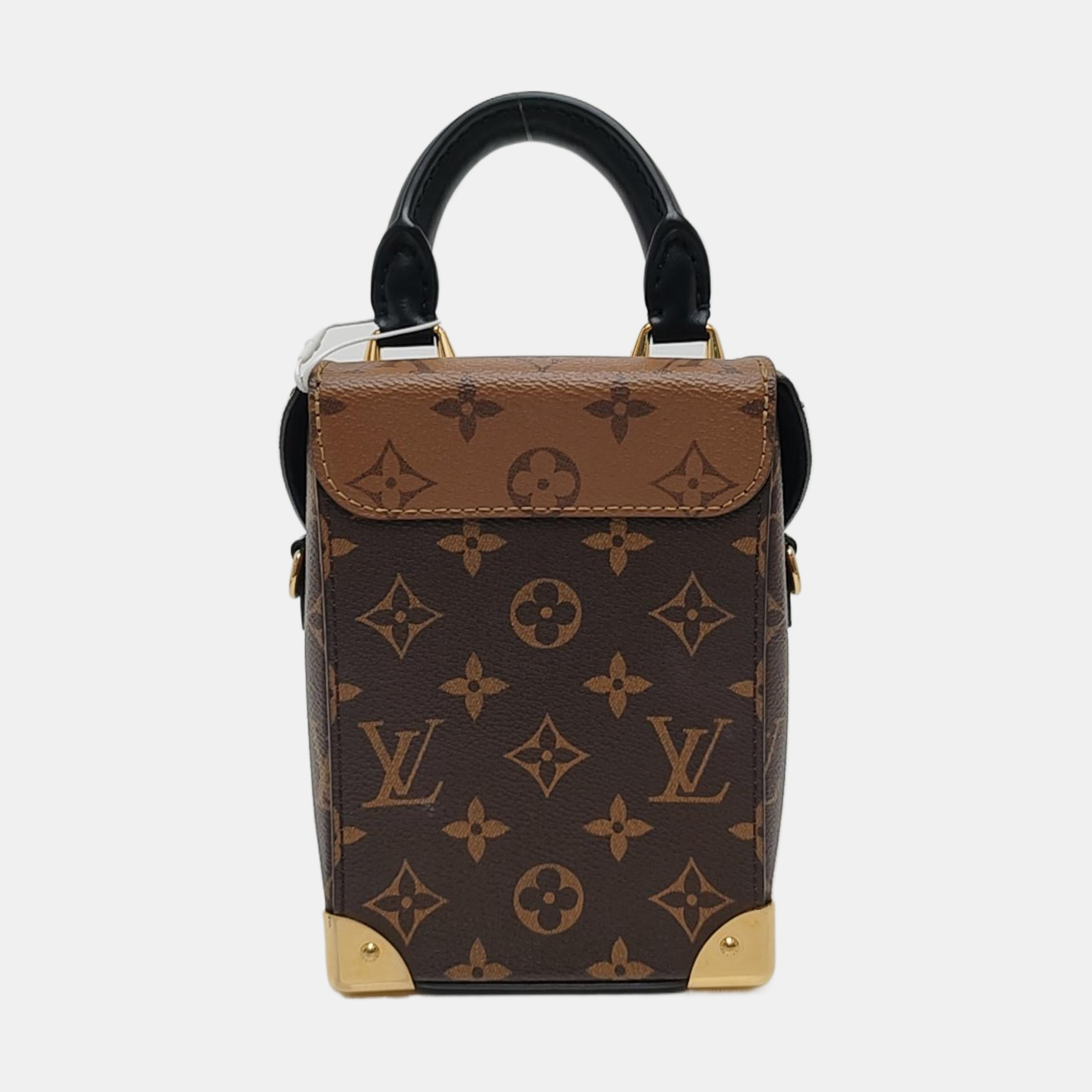 CAMERA BOX Monogram Coated Canvas Brown