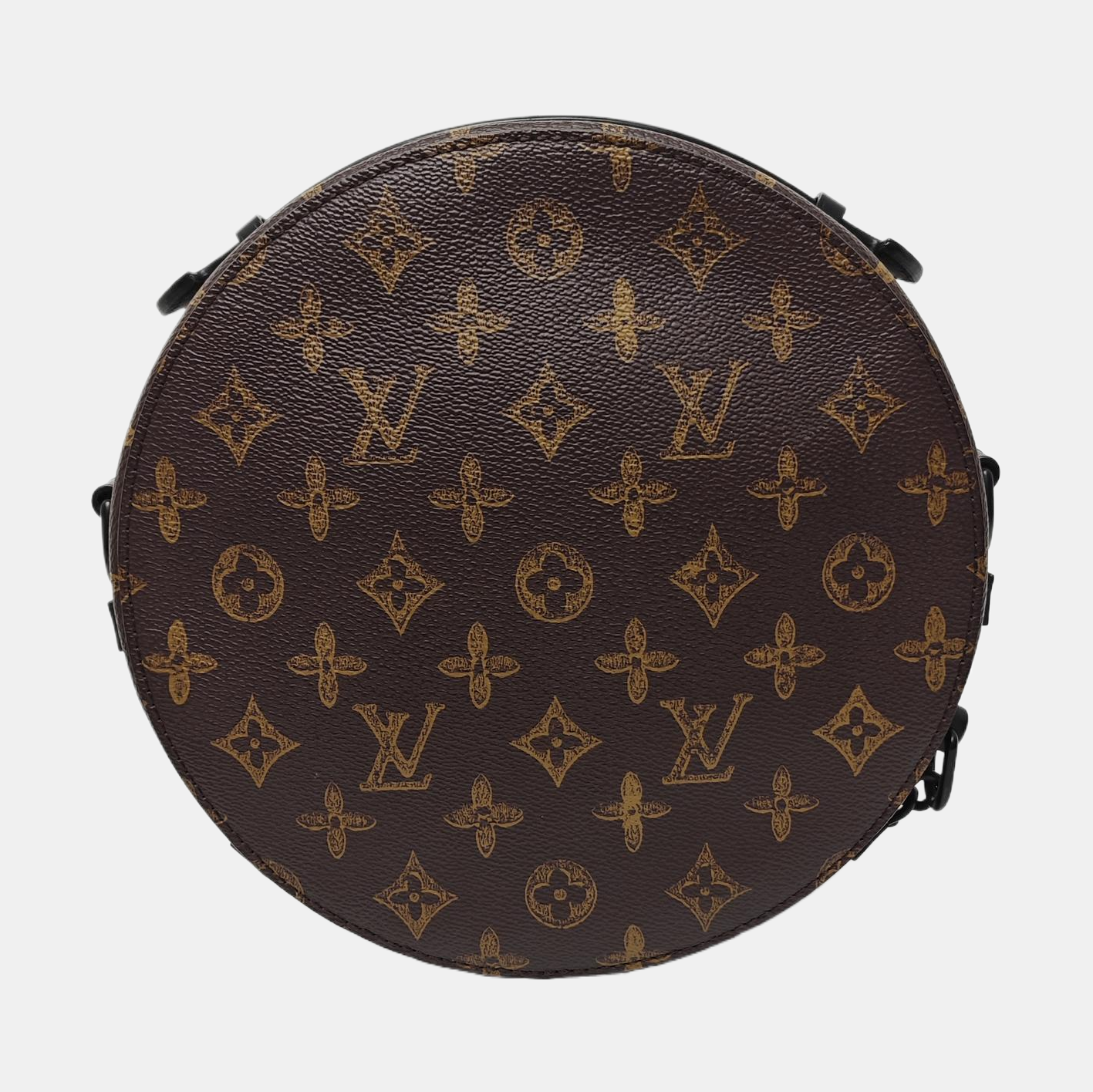 WHEEL BOX Monogram Coated Canvas Brown