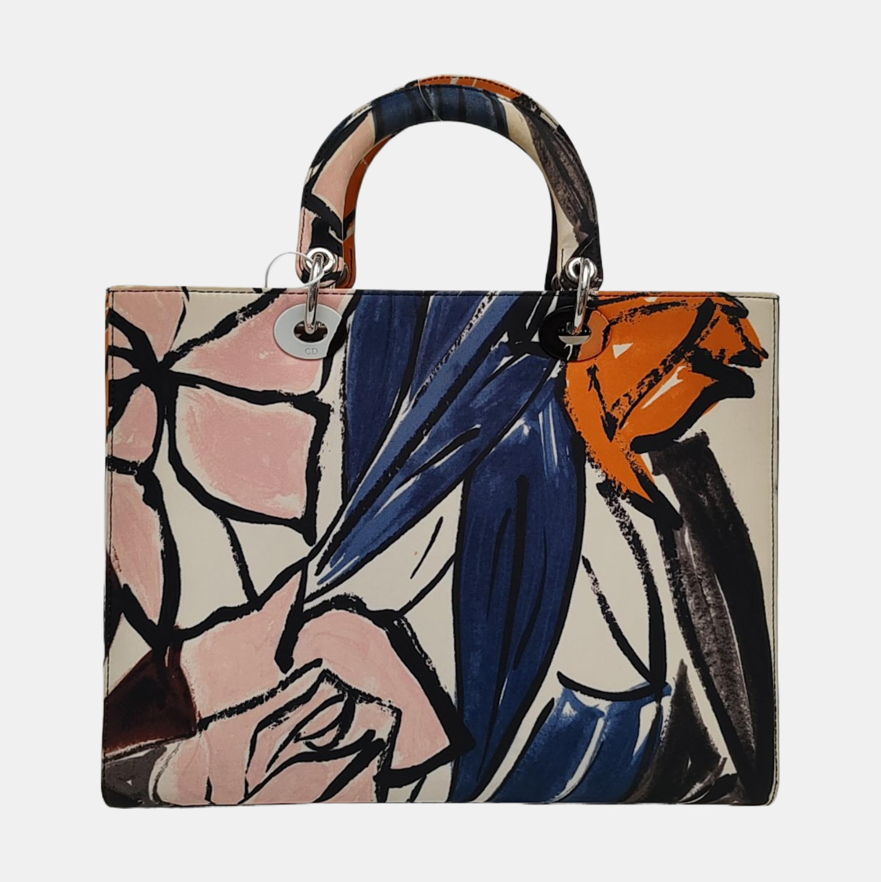 Lady Dior Large Canvas Multicolor