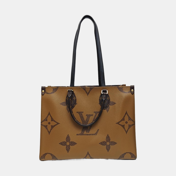 ONTHEGO MM Monogram Coated Canvas Brown