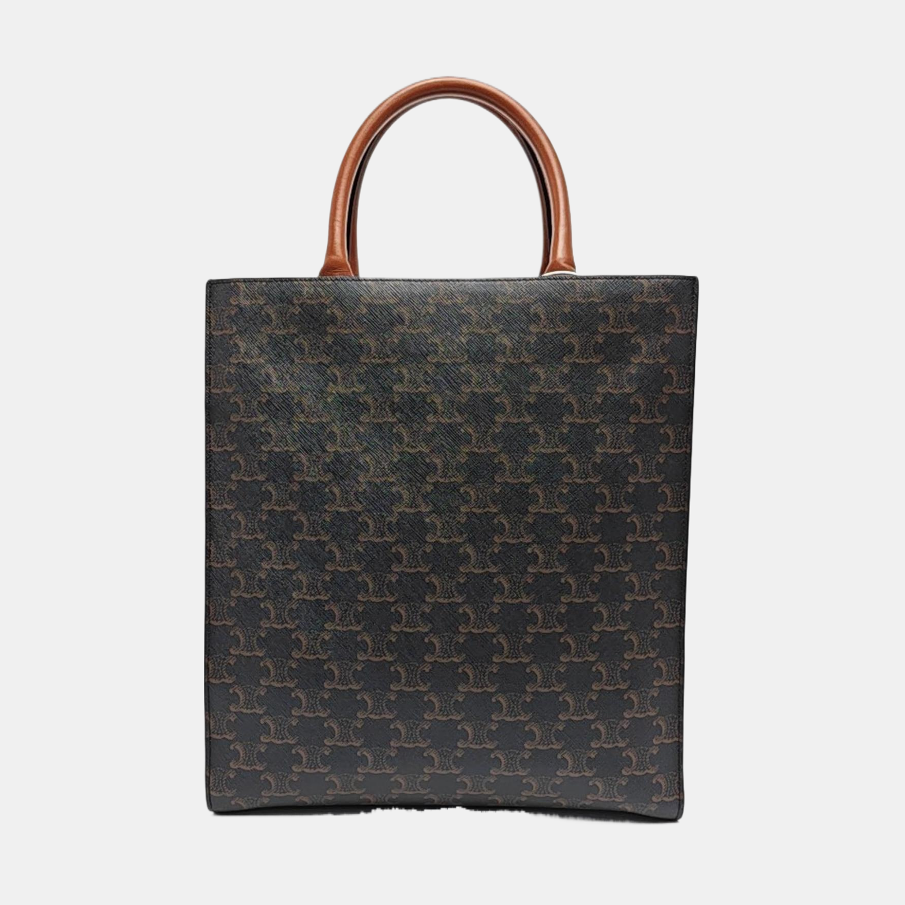 CABAS CELINE Small Coated Canvas Brown