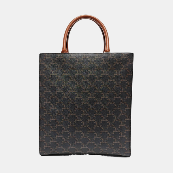 CABAS CELINE Small Coated Canvas Brown