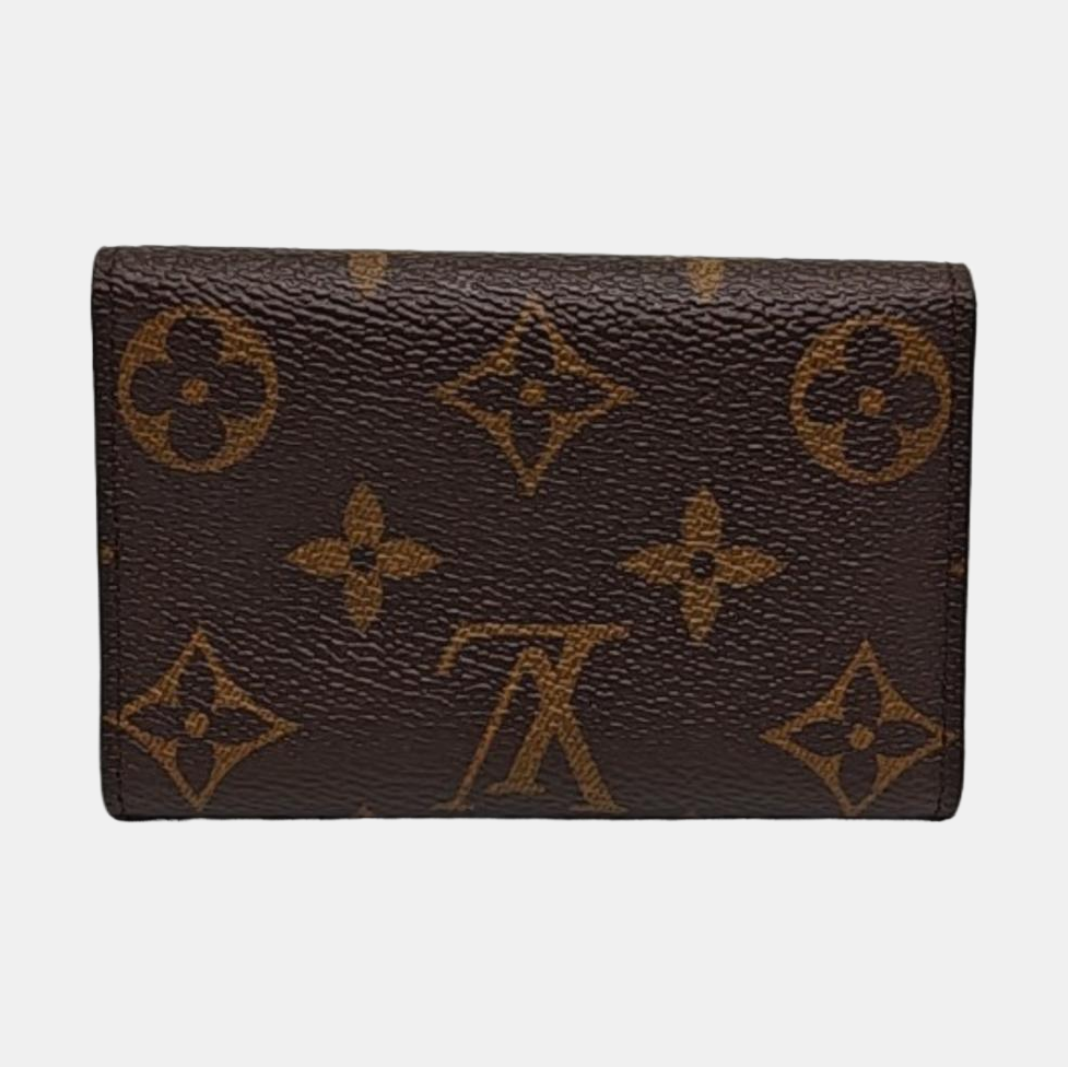 Monogram Coated Canvas Key Pouch Brown
