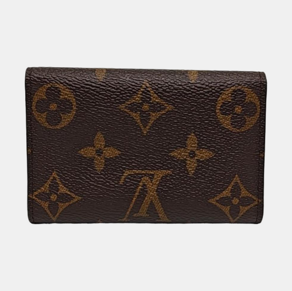 Monogram Coated Canvas Key Pouch Brown