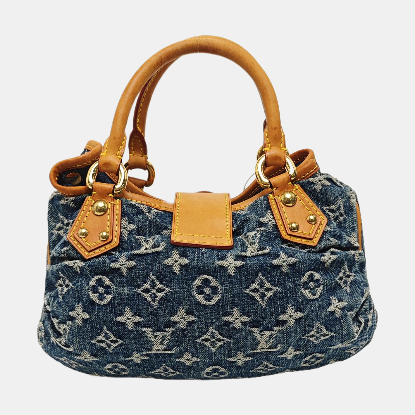 PLEATY Monogram Denim Blue