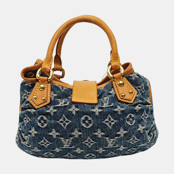 PLEATY Monogram Denim Blue