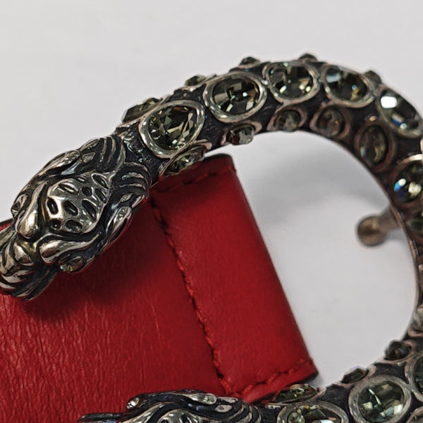 Leather Belt Red
