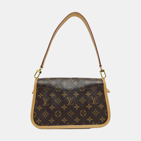 DIANE Monogram Coated Canvas Brown
