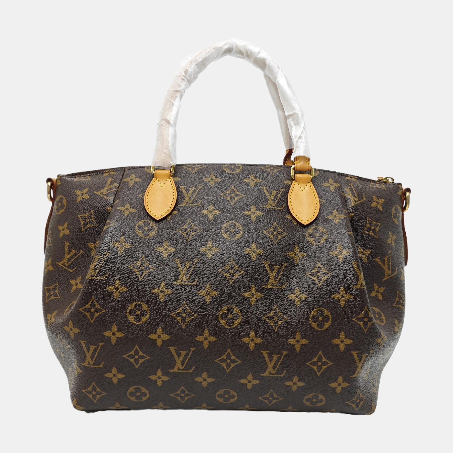 TURENNE MM Monogram Coated Canvas Brown