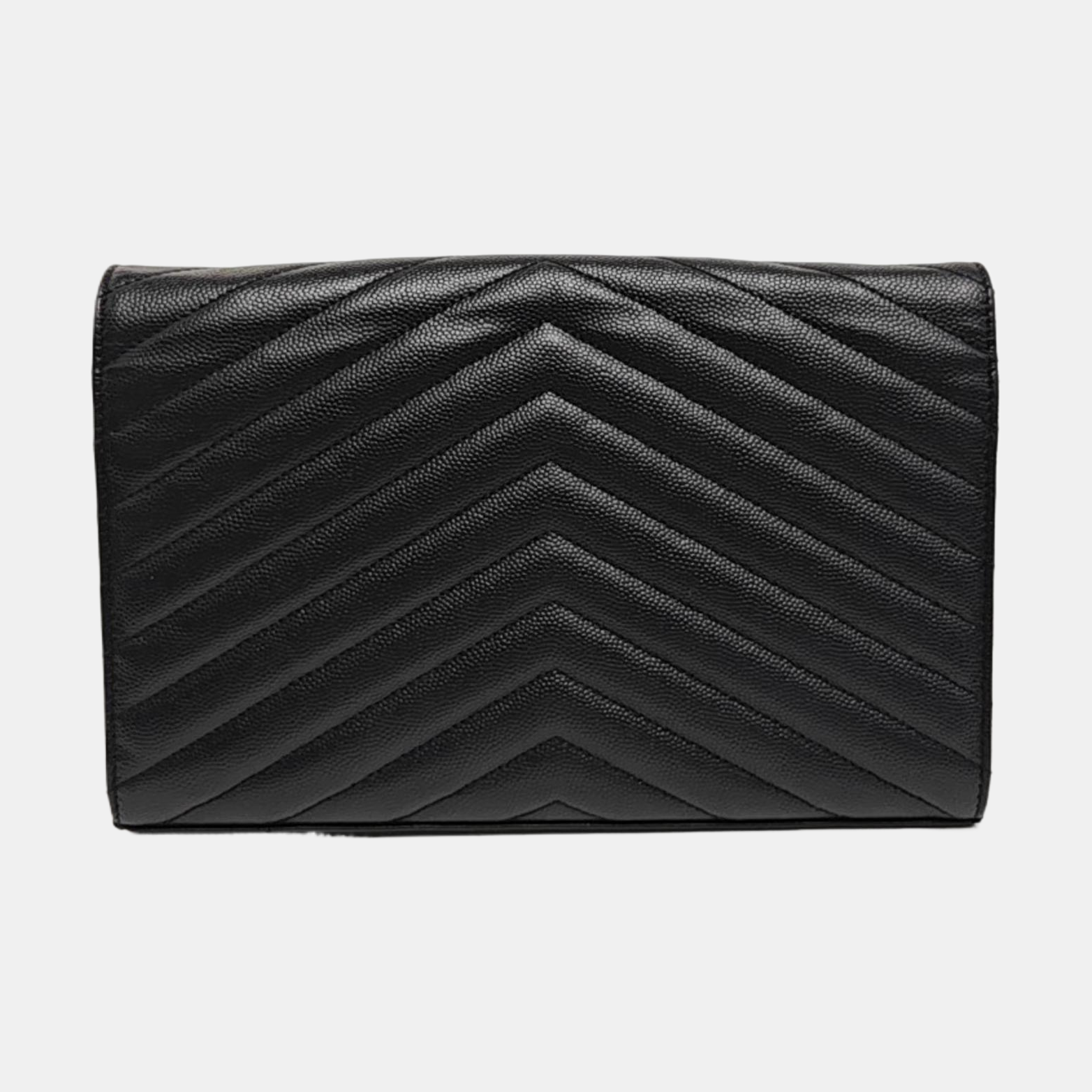 MONOGRAM Medium Chevron Calfskin Black