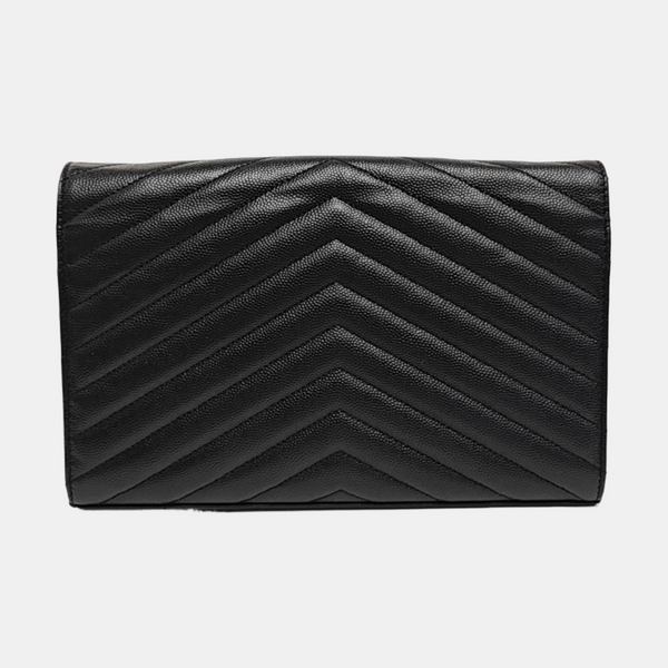 MONOGRAM Medium Chevron Calfskin Black