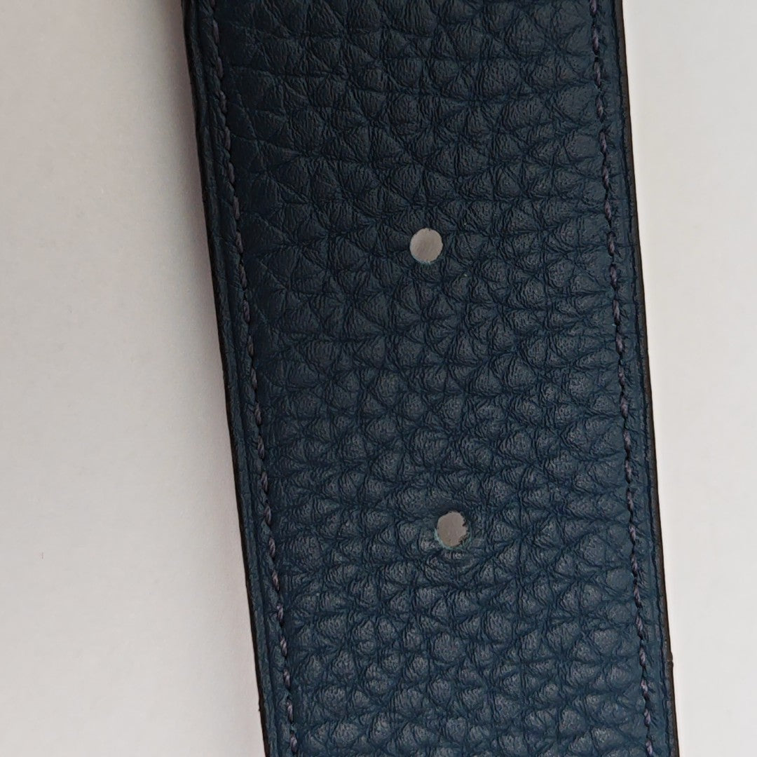 Leather Belt Blue