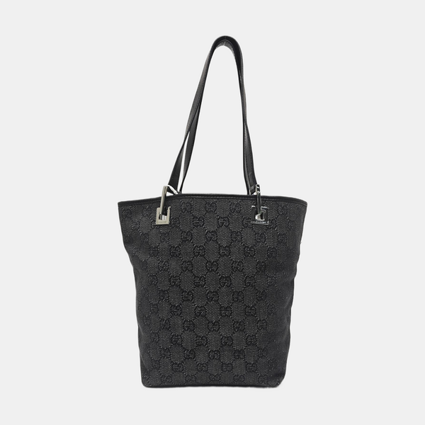 Monogram Canvas Tote Bag Black