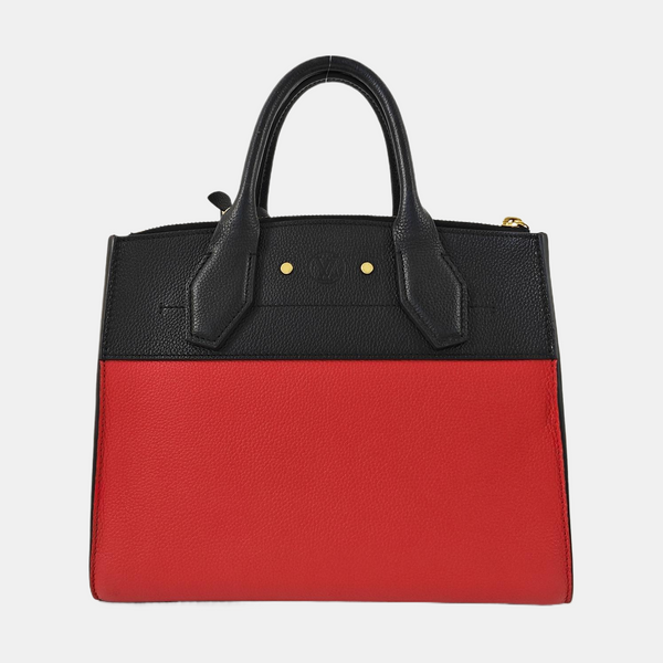 CITY STEAMER PM Calfskin Red