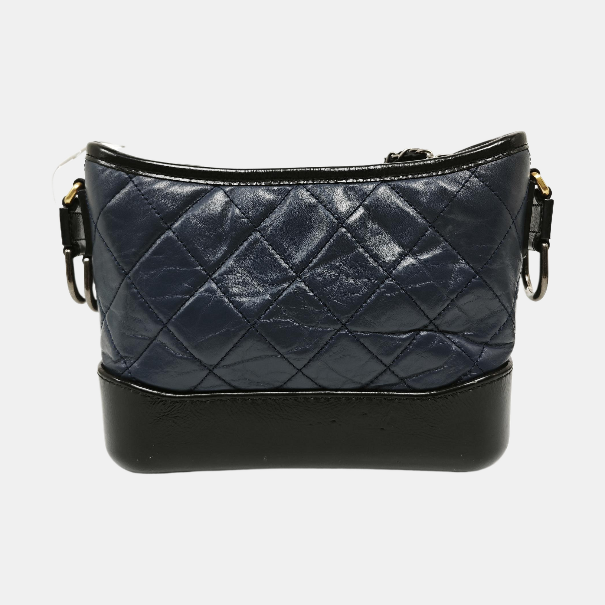 GABRIELLE Small Quilted Calfskin Blue