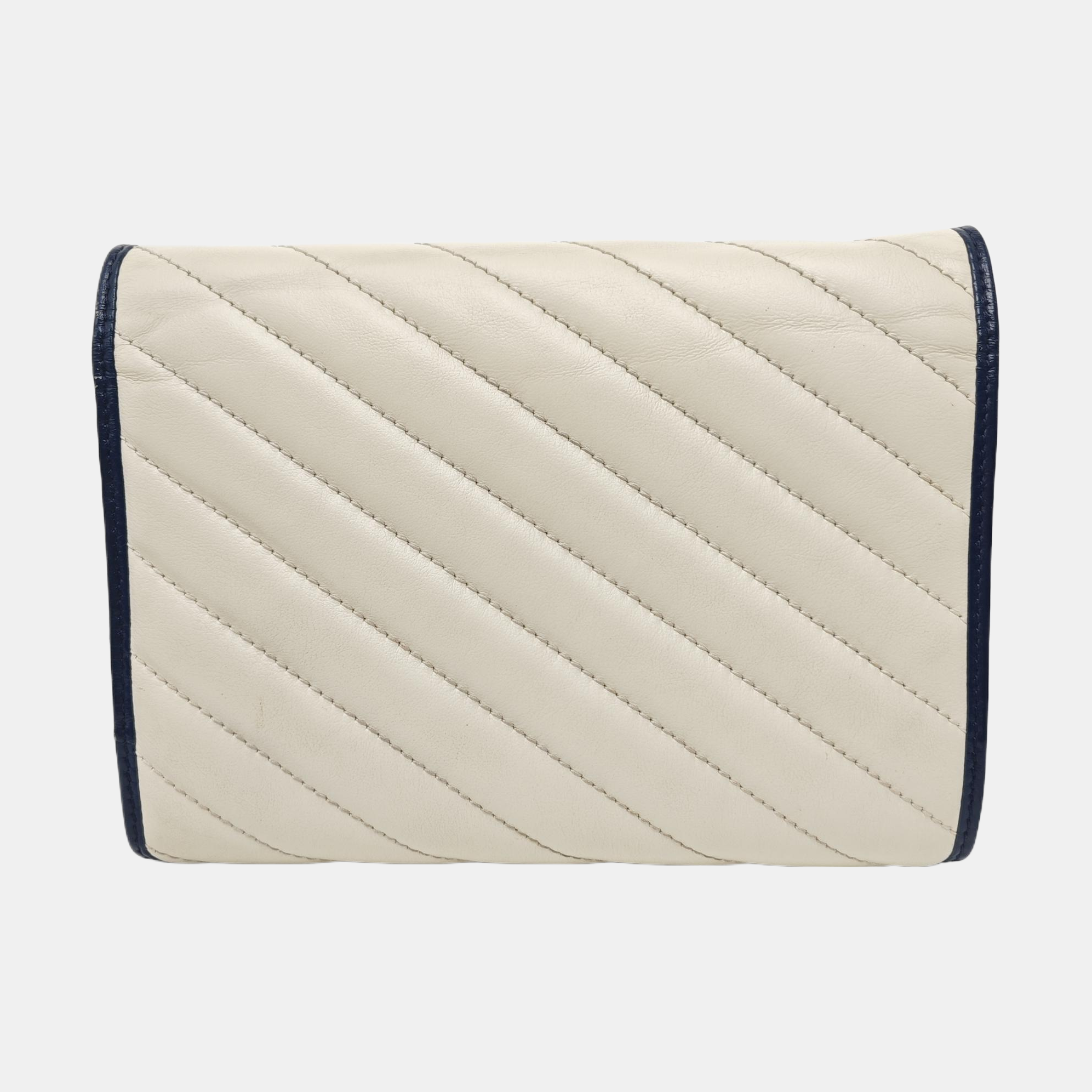 GG Marmont Mini Quilted Calfskin White