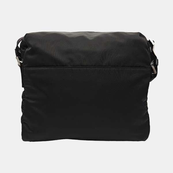 Nylon Shoulder Bag Black
