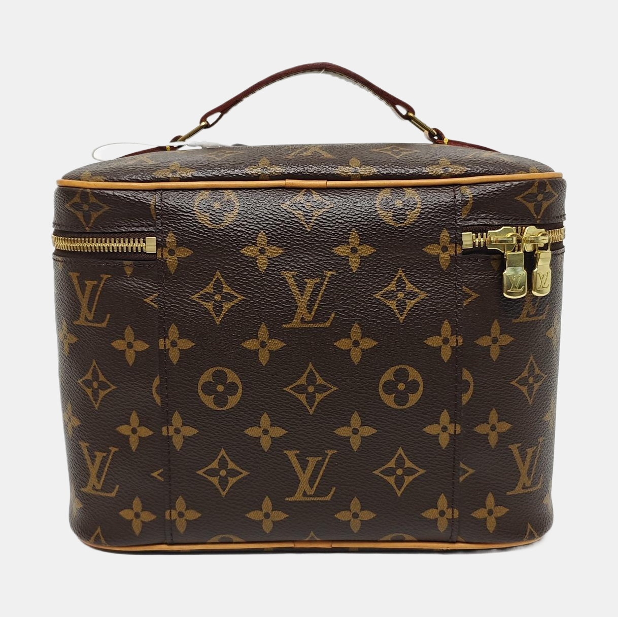 NICE BB Monogram Coated Canvas Brown