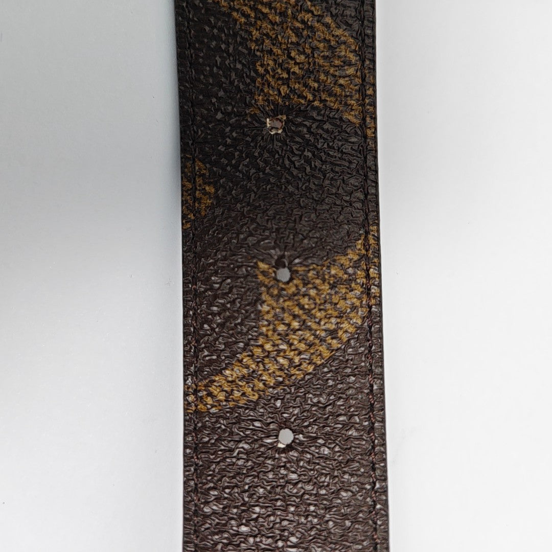 Coated Canvas Belt Brown