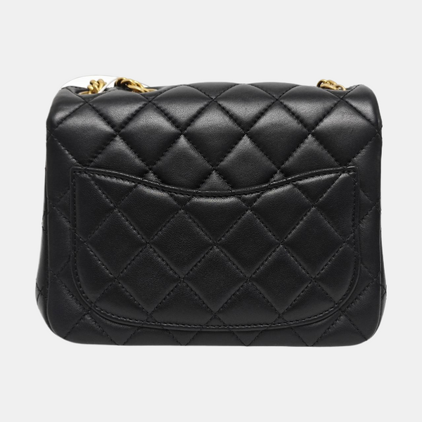 CLASSIC FLAP Mini Quilted Lambskin Black