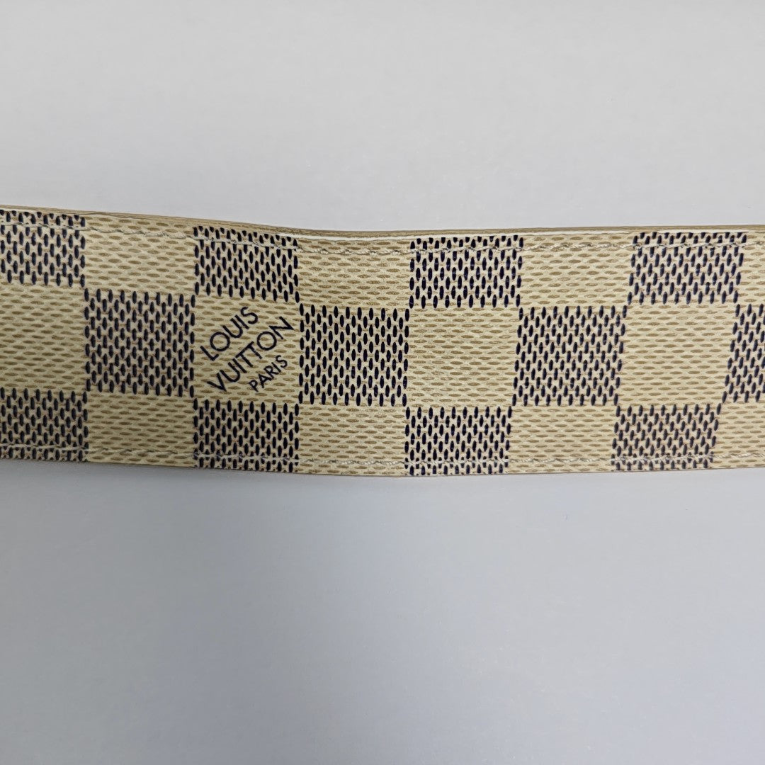 Coated Canvas Belt White